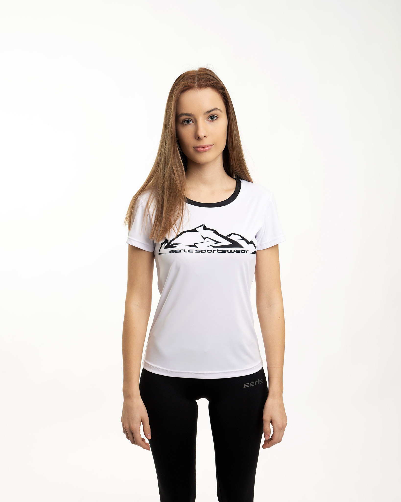 T-Shirt termoaktywny DAMSKI – UltraDry – Mountains -biała