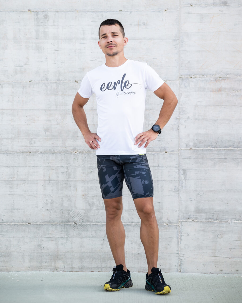 Męskie krótkie getry sportowe peakPower - grey