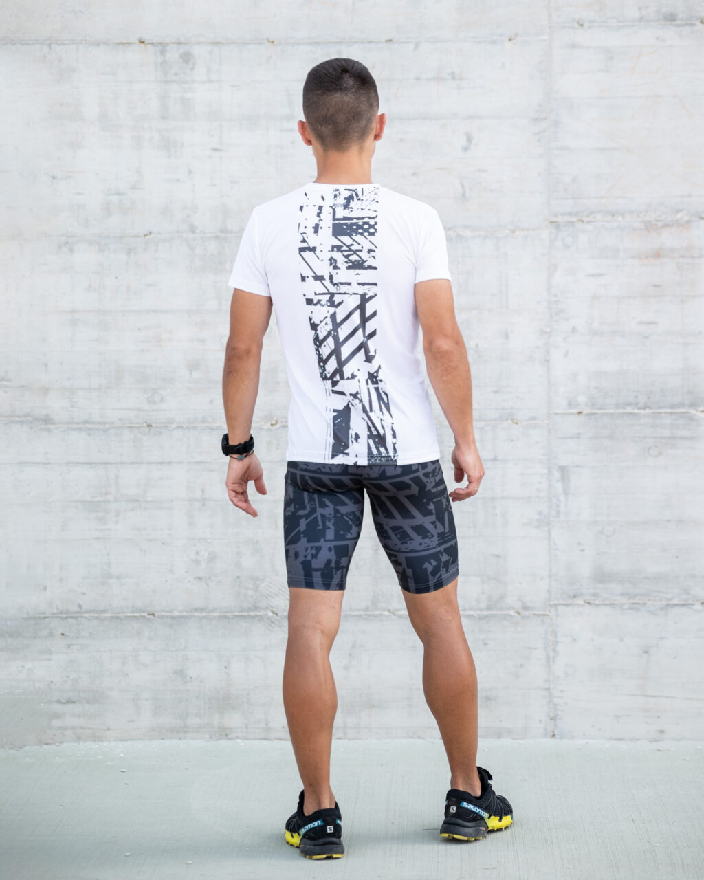 Męskie krótkie getry sportowe peakPower - grey - obrazek 2